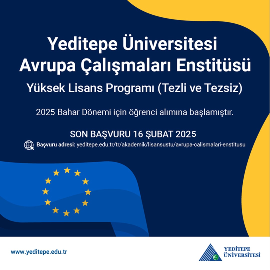 Avrupa Çalışmaları Enstitüsü 2025 Bahar Dönemi Başvuruları