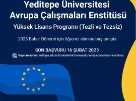 Avrupa Çalışmaları Enstitüsü 2025 Bahar Dönemi Başvuruları